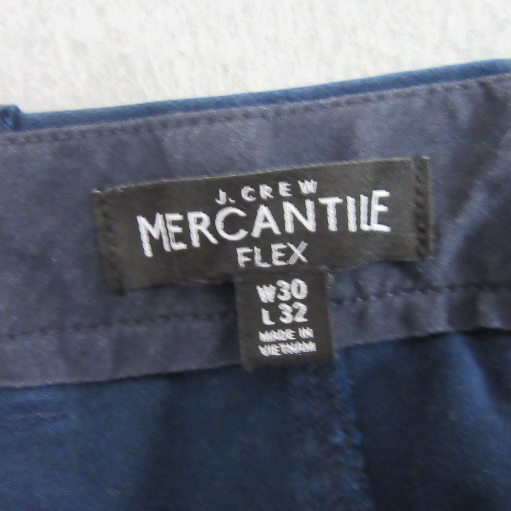 J Crew Mens Mercantile Flex Chino Pants 30 x 32 Blue Straight Leg Stretch - Picture 6 of 12